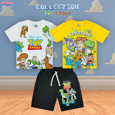 Disney Boy Toy Story T-Shirt&shorts - เสื้อยืดและกางเกงเด็กดิสนีย์ ทอย สตอรี่ สินค้าลิขสิทธ์แท้100% characters studio