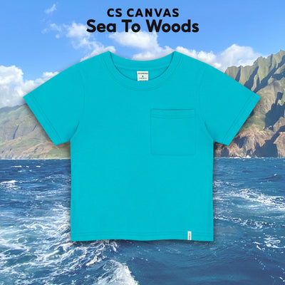 CS CANVAS // Sea To Woods // Boy T-shirts - เสื้อยืดเปล่า เด็กผู้ชาย ผ้า cotton 100% ใส่สบาย ไม่ร้อน