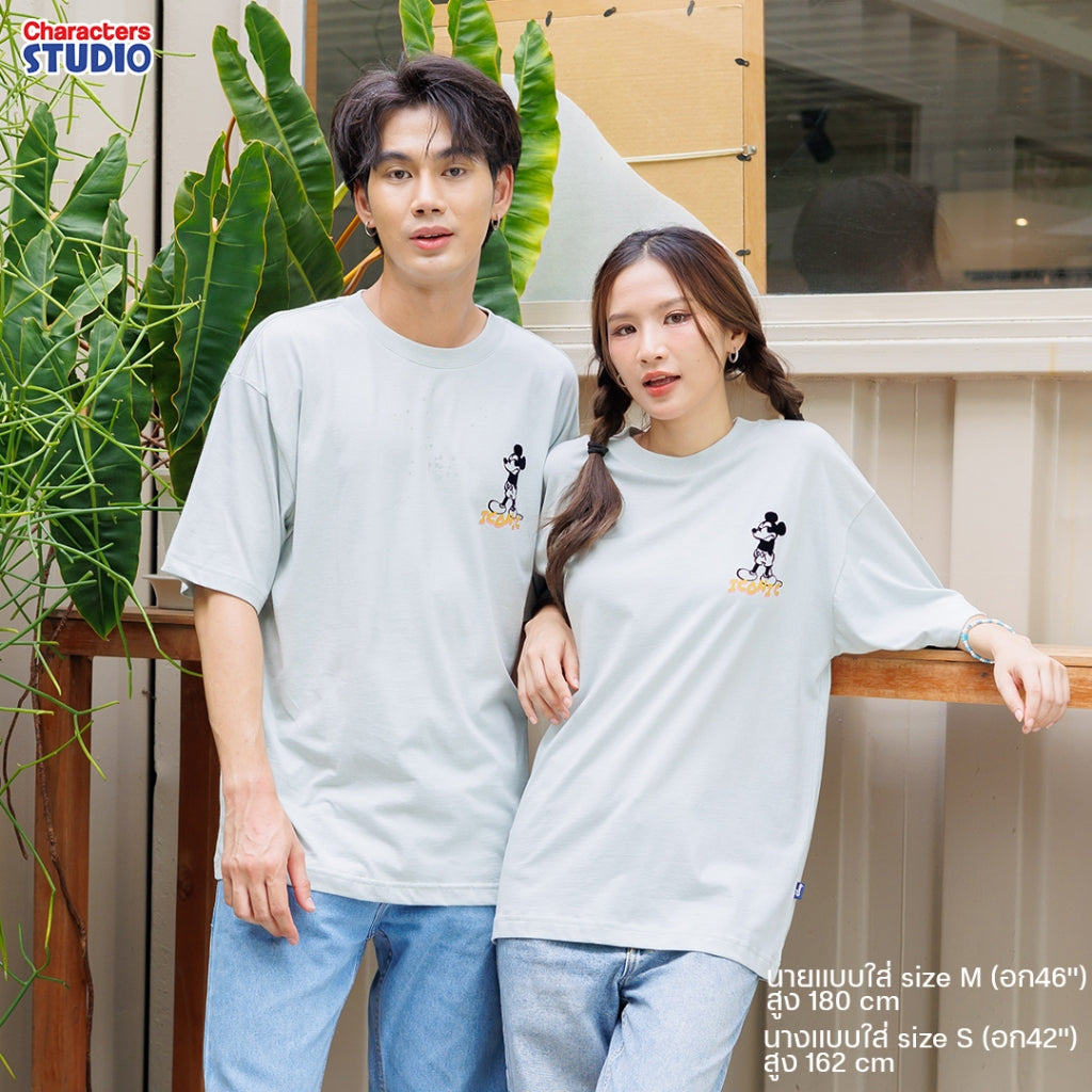 Disney Men Mickey Mouse & Friends //Oversized T-Shirt // - เสื้อยืดโอเวอร์ไซส์ผู้ใหญ่ มิกกี้เมาส์และผองเพื่อน