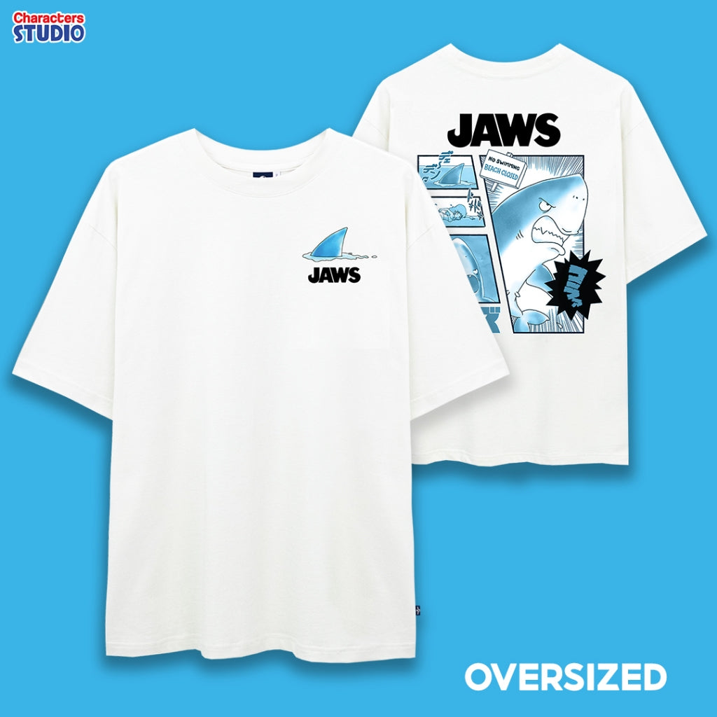 Universal Studios Men Jaws // Oversized T-Shirt //  - เสื้อโอเวอร์ไซส์ยูนิเวอร์แซล สตูดิโอ ลายจอว์ส