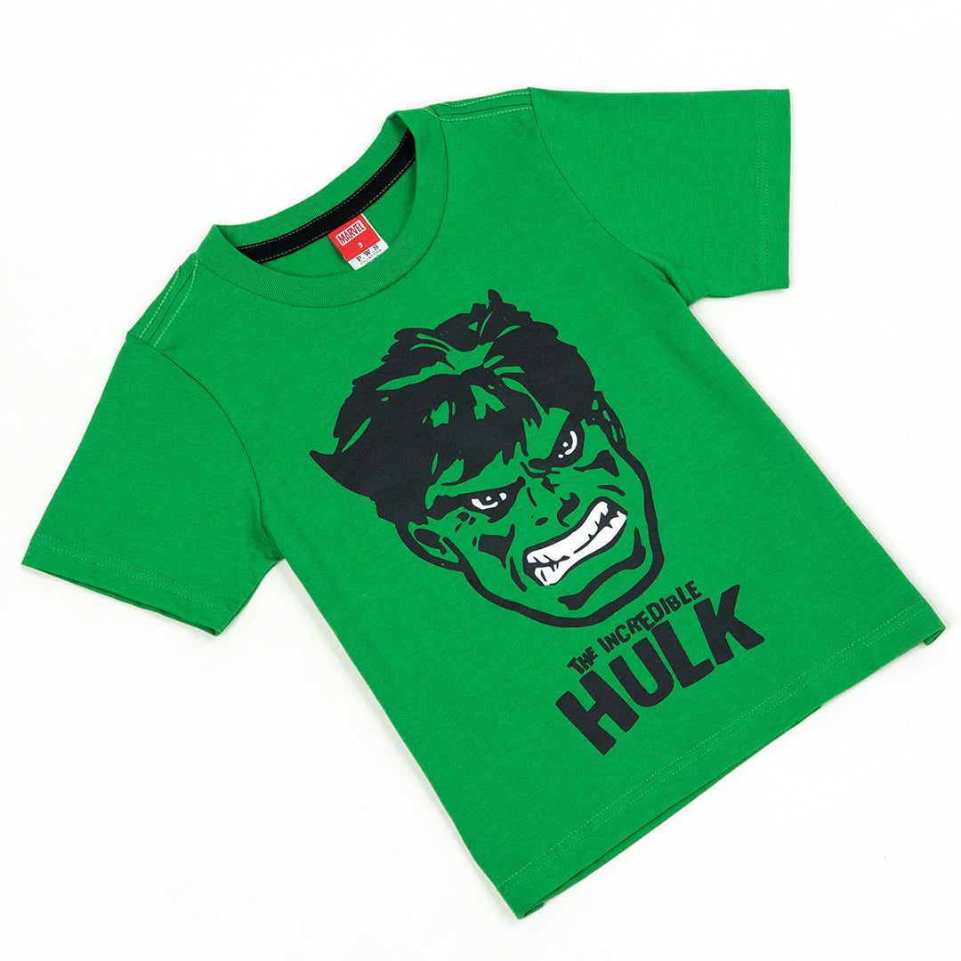 Marvel Boy Hulk Shirt - เสื้อแขนสั้นเด็กผู้ชายลายฮัค