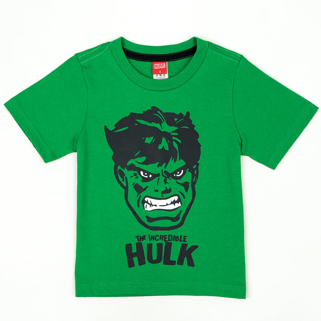 Marvel Boy Hulk Shirt - เสื้อแขนสั้นเด็กผู้ชายลายฮัค