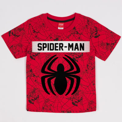 Marvel Boy Spiderman T-Shirt เสื้อยืดเด็กผู้ชายลายมาร์เวล สไปเดอร์แมน