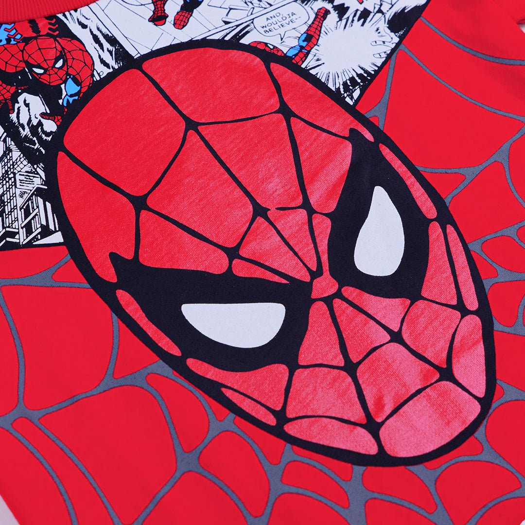 Marvel Boy Spider-Man T-Shirt & Shorts - เสื้อผ้าเด็กผู้ชาย เสื้อยืด กางเกง ลายสไปเดอร์แมน