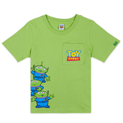 Disney Toy Story Green Man Family Men Women Crop & Kids T-Shirt -เสื้อยืดครอบครัวดิสนีย์ ทอย สตอรี่ กรีนแมน ผู้ชาย และเด็ก
