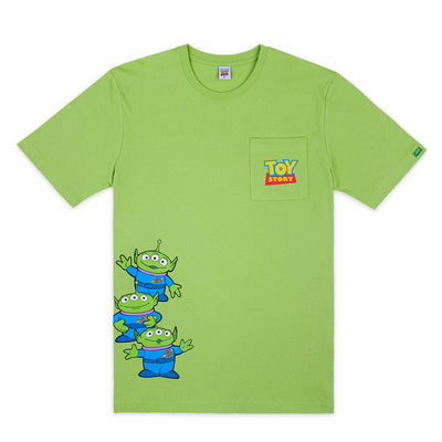 Disney Toy Story Green Man Family Men Women Crop & Kids T-Shirt -เสื้อยืดครอบครัวดิสนีย์ ทอย สตอรี่ กรีนแมน ผู้ชาย และเด็ก