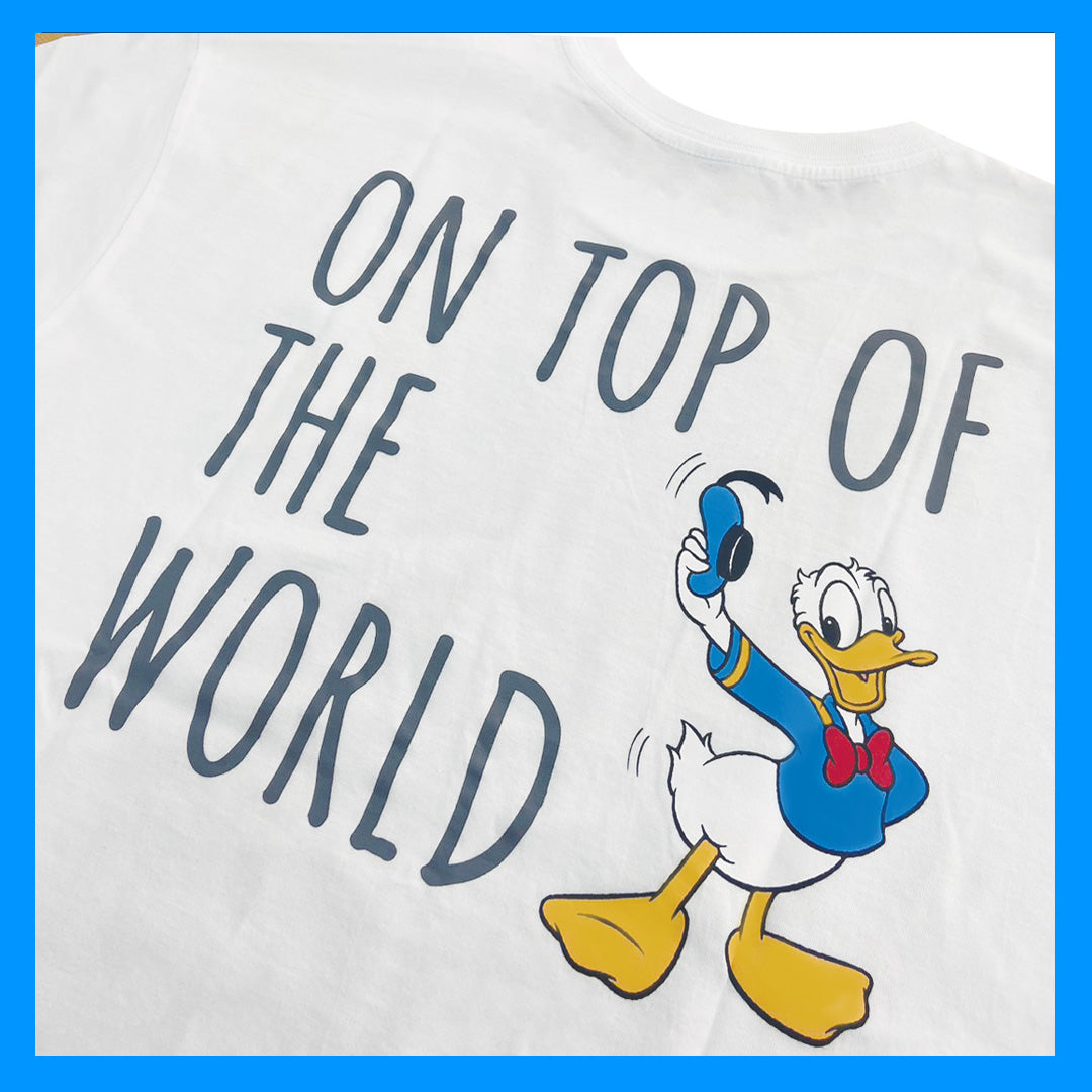 Disney Men  Donald Duck // Oversized T-Shirt //- เสื้อผู้ชายโอเวอร์ไซส์ ดิสนี่ ลายโดนัลด์ ดั๊ก