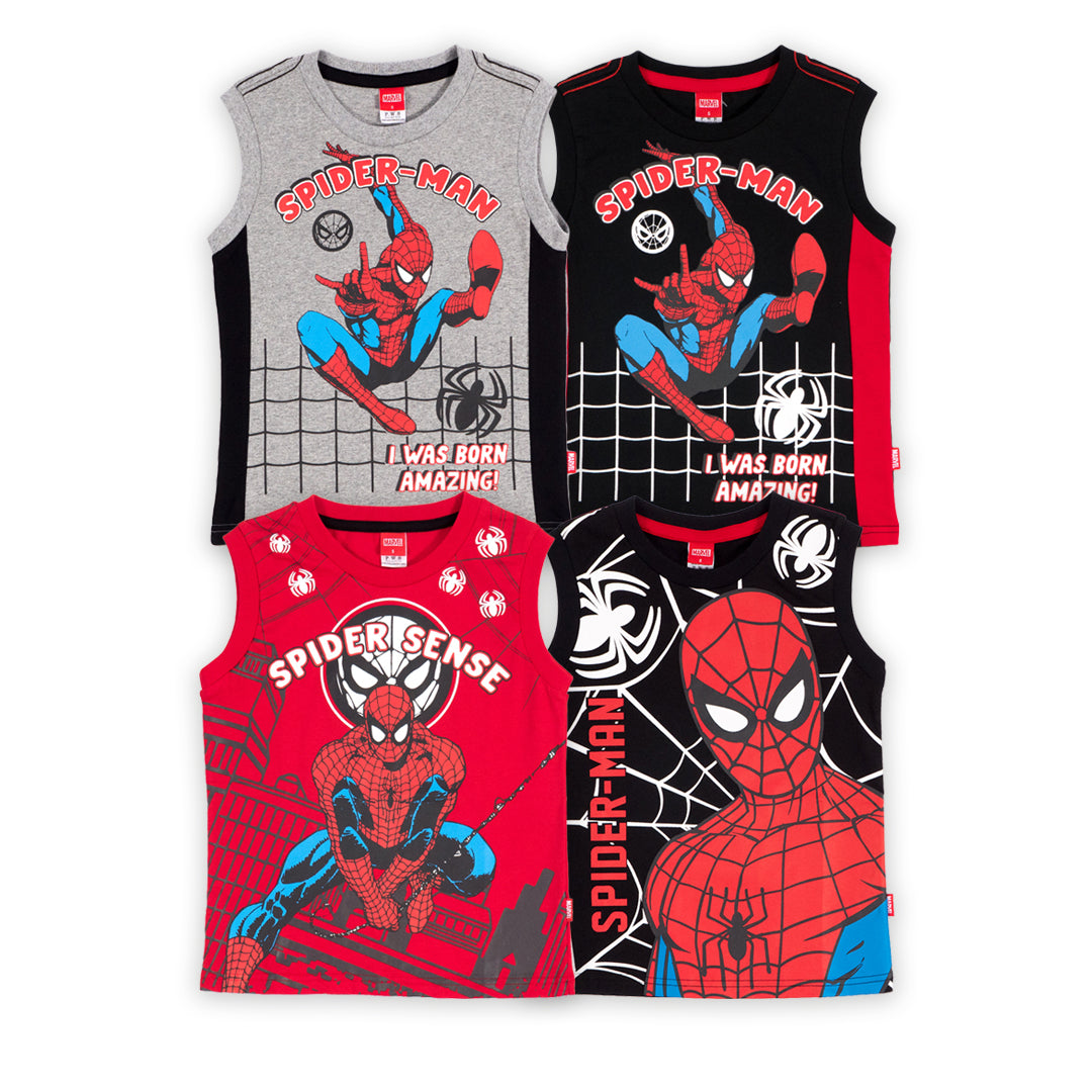 Marvel Boy Spider Man Tank Top - เสื้อกล้ามเด็กมาร์เวลลายสไปเดอร์แมน