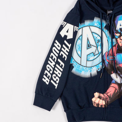 Avenger Boy Captain America Jacket - เสื้อแจ็คเก็ตเด็กอเวนเจอร์ลายกัปตันอเมริกา