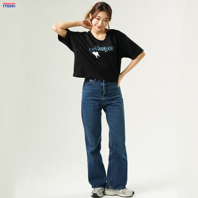 Universal Studios Women Crop Casper The Friendly T-Shirt -  เสื้อครอปผู้หญิงยูนิเวอร์แซล สตูดิโอ แคสเปอร์ ผีน้อยน่ารัก