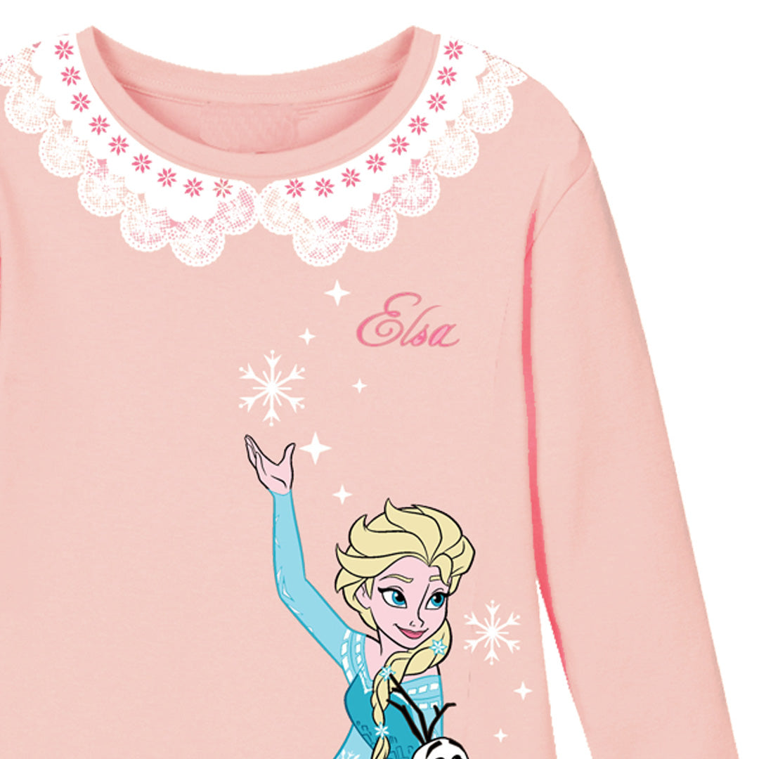 Disney Girl Dress Frozen Elsa - ชุดกระโปรงเด็กผู้หญิงเอลซ่า โฟรเซ่นแขนยาว