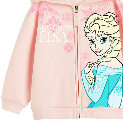 Disney Girl Frozen Elsa Jacket - เสื้อแจ็คเก็ตแขนยาวเด็กมีฮู้ด โฟรเซ่น เจ้าหญิงเอลซ่า