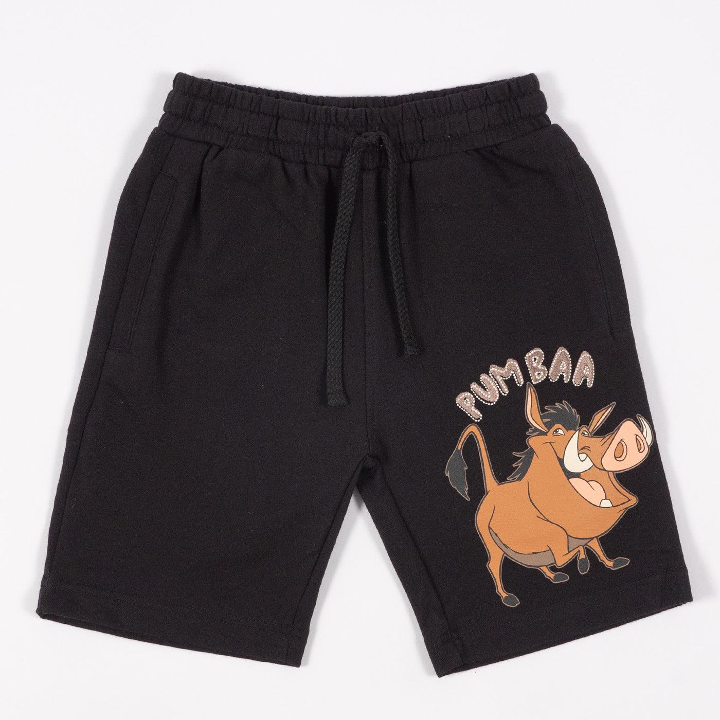 Lion King Boy Pumbaa Shorts  - กางเกงขาสั้นเด็กไลอ้อนคิงลายพุมบ้า