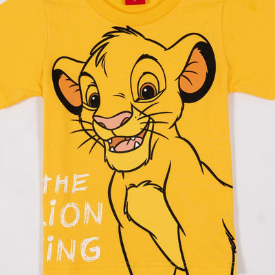 Lion King Boy Simba T-Shirt - เสื้อยืดเด็กไลอ้อนคิงลายซิมบ้า