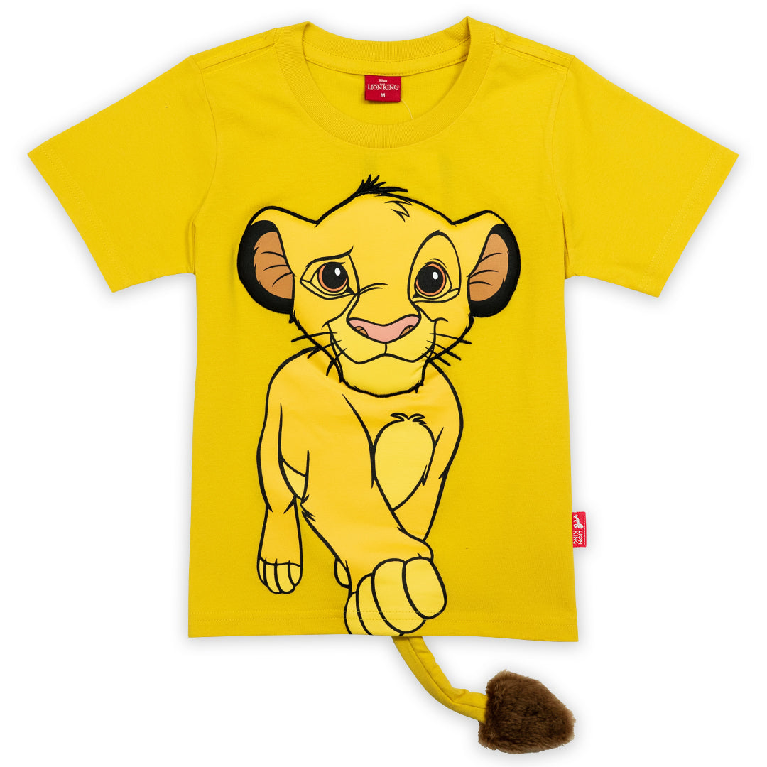 Lion King Simba T-shirt เสื้อยืดเด็กผู้ชายไลอ้อนคิงลายซิมบ้า