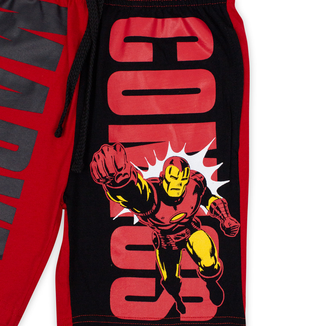 กางเกงขาสั้นเด็กมาร์เวลไอร่อนแมน Marvel Kid - Shorts Iron-Man