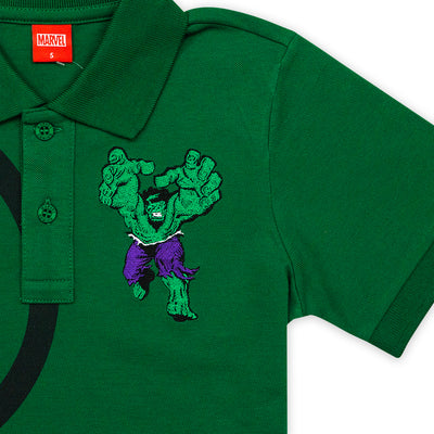 เสื้อโปโลเด็ก ฮัค Marvel Kid - Polo Hulk