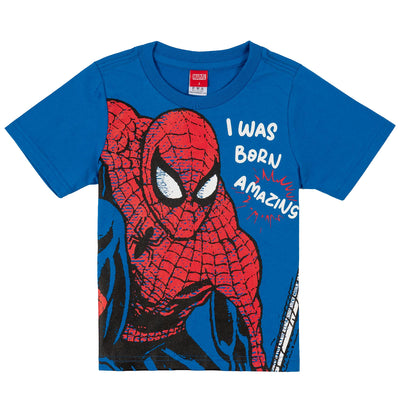 Marvel Boy Spider-Man T-Shirt - เสื้อยืดเด็กมาร์เวลลายสไปเดอร์แมน