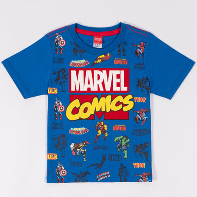 Marvel Boy Marvel Comic T-Shirt - เสื้อยืดเด็กมาร์เวลลายมาร์เวลคอมมิค