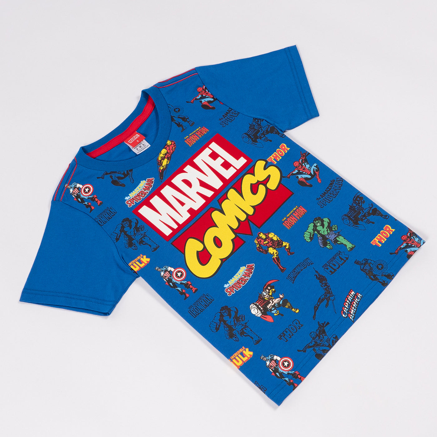 Marvel Boy Marvel Comic T-Shirt - เสื้อยืดเด็กมาร์เวลลายมาร์เวลคอมมิค
