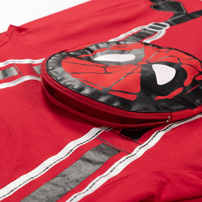เสื้อยืดเด็กลายสไปเดอร์แมน มีกระเป๋าด้านหลัง Marvel Kid Long Sleeve T-shirt Spider-Man