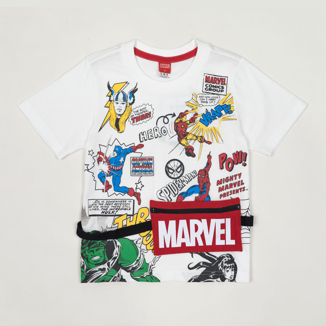 Marvel Boy Marvel T-shirt - เสื้อยืดเด็กลายมาร์เวล