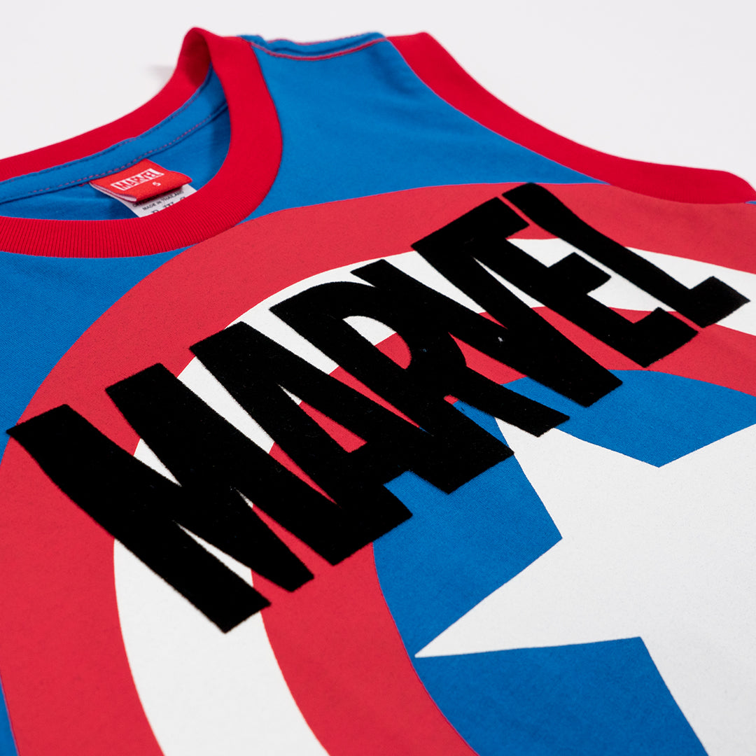 Marvel Boy Captain America Tank Top - เสื้อกล้ามเด็กมาร์เวลลายกัปตันอเมริกา