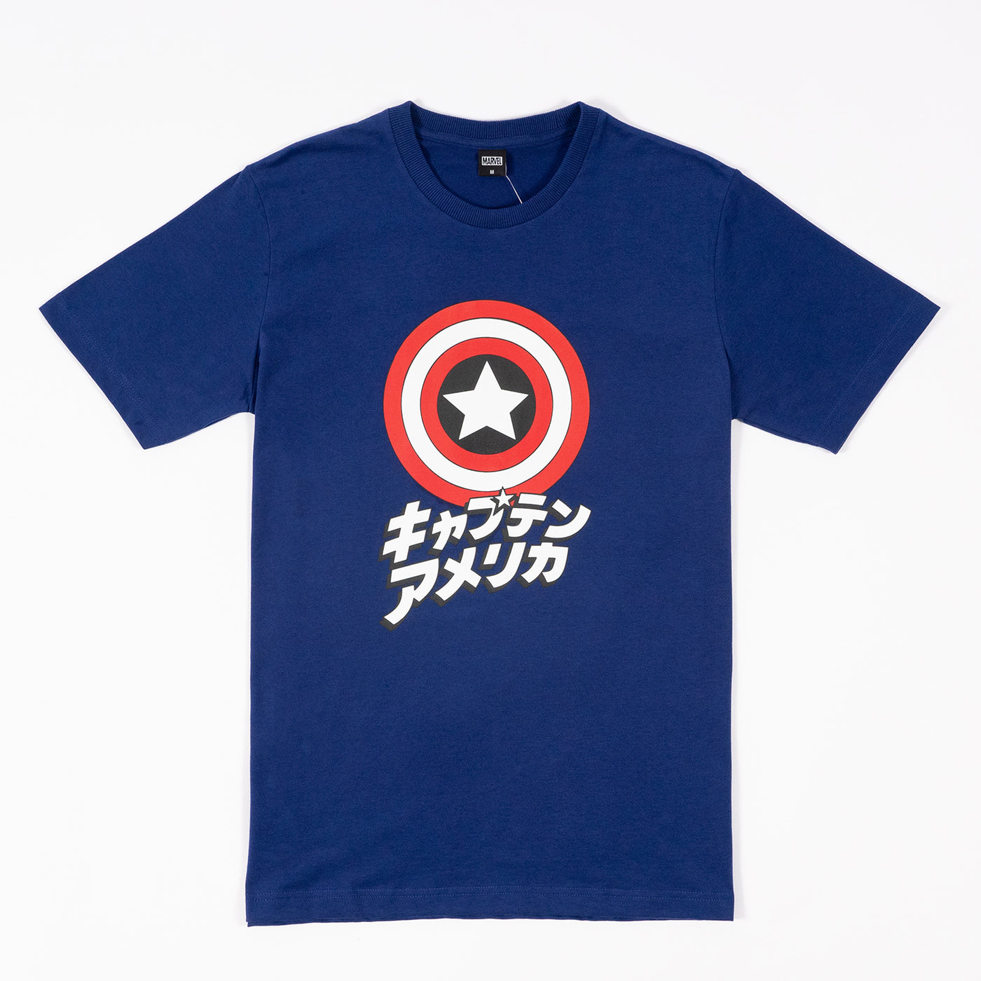 Marvel Men's Captain America Shield T-shirt - เสื้อยืดผู้ชายลายโล่กัปตันอเมริกา