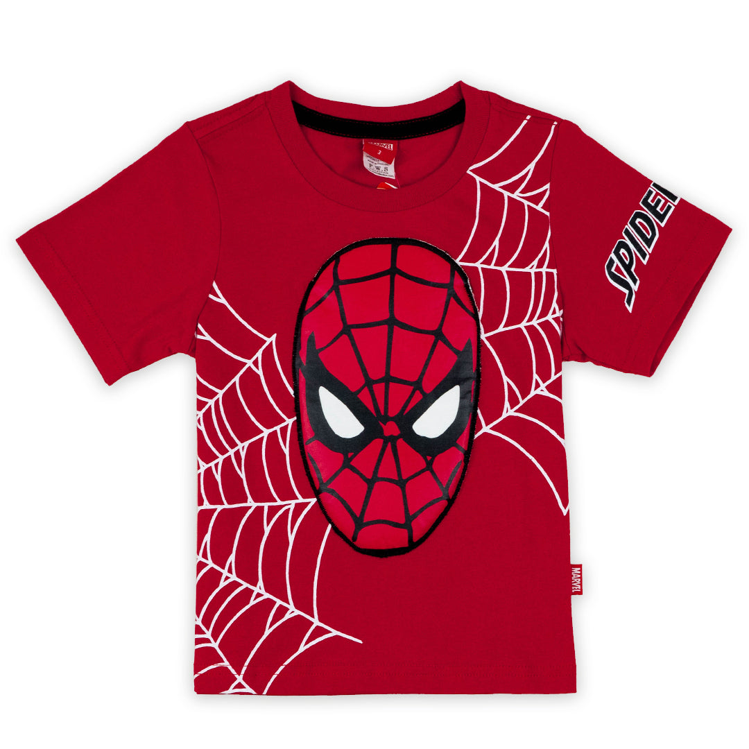 Marvel Boy Spider-Man T-shirt - เสื้อยืดเด็ก สไปเดอร์แมน ตัดต่อซาลาเปาเป็นกระเป๋าใส่ของได้