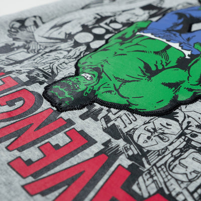 Marvel Boy Captain America & Hulk T-shirt - เสื้อยืดเด็ก กัปตันอเมริกา และ ฮัค