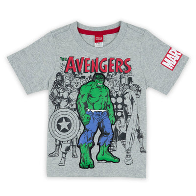 Marvel Boy Captain America & Hulk T-shirt - เสื้อยืดเด็ก กัปตันอเมริกา และ ฮัค
