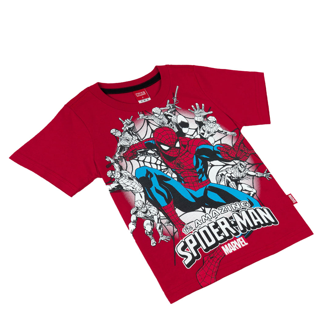 Marvel Boy T-Shirt Spider-Man - มาร์เวล เสื้อยืด เด็กชาย ลายสไปเดอร์แมน