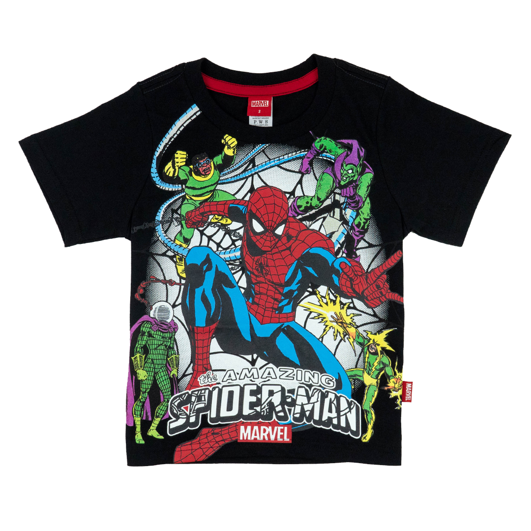 Marvel Boy T-Shirt Spider-Man - มาร์เวล เสื้อยืด เด็กชาย ลายสไปเดอร์แมน