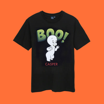 Universal Studios Men Casper The Friendly Ghost Boo! T-Shirt - เสื้อผู้ชายยูนิเวอร์แซล สตูดิโอ แคสเปอร์