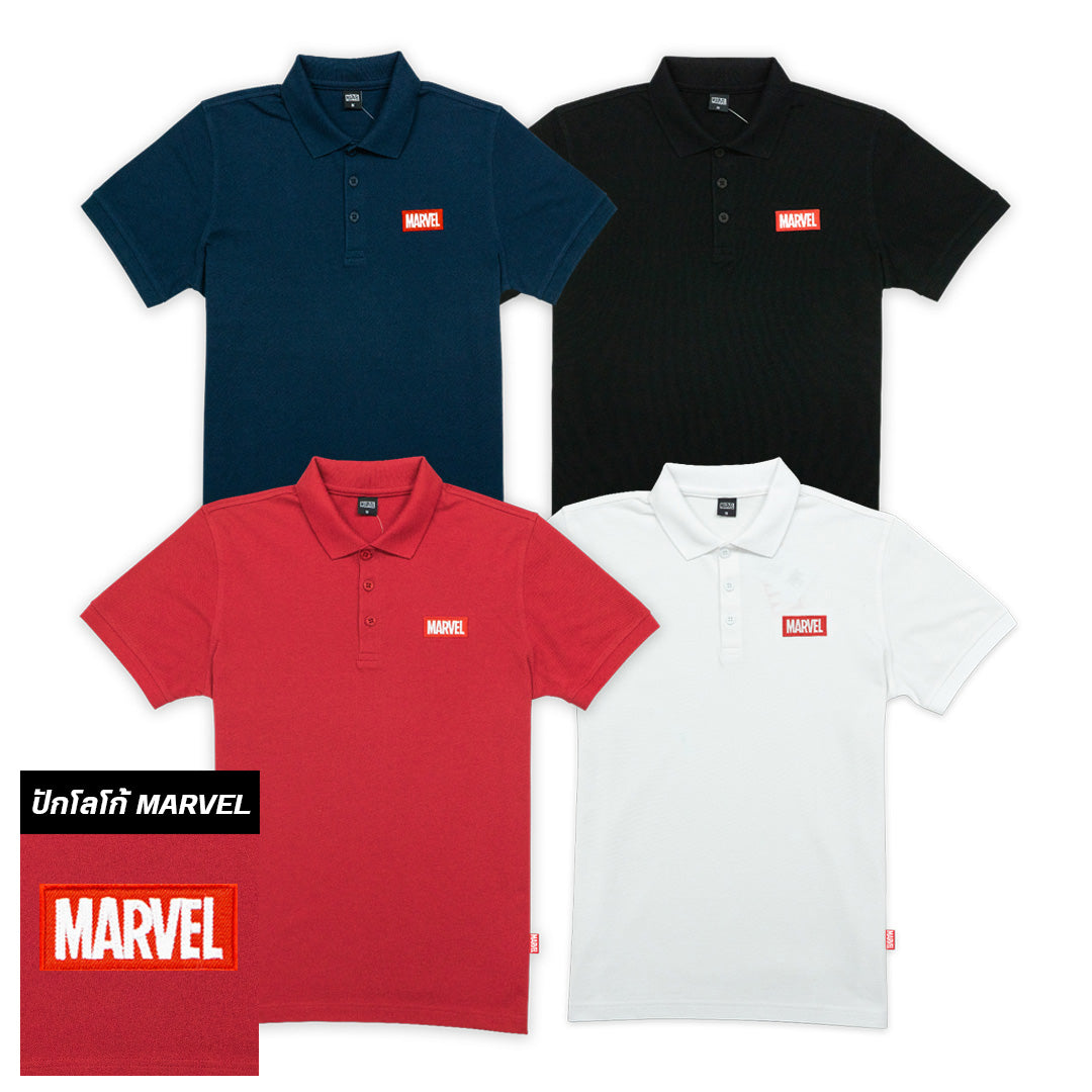 Marvel Men Polo Shirts - เสื้อโปโลมาร์เวลผู้ชาย