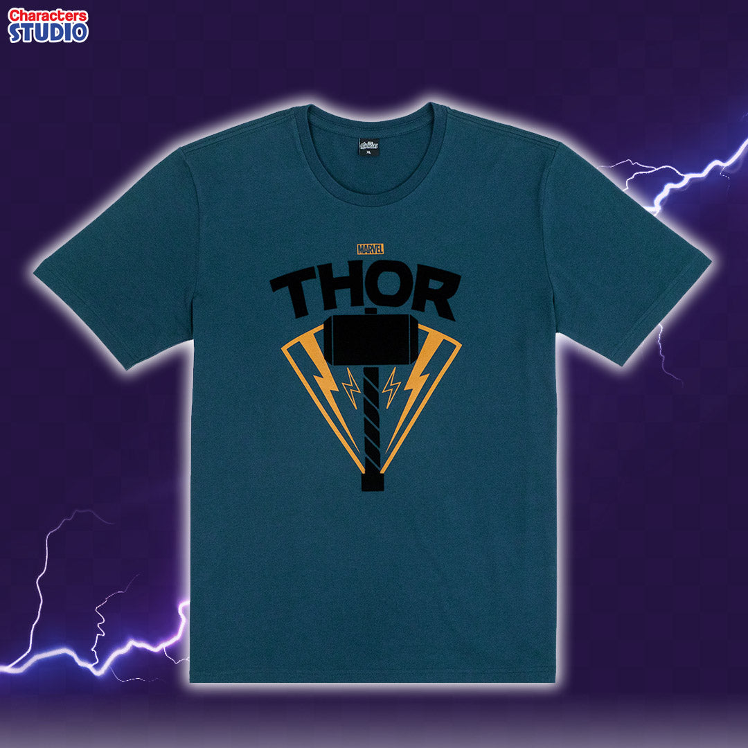 Marvel Men Thor T-shirt - เสื้อยืดมาร์เวลผู้ชายลายธอร์ เทพเจ้าสายฟ้า THOR