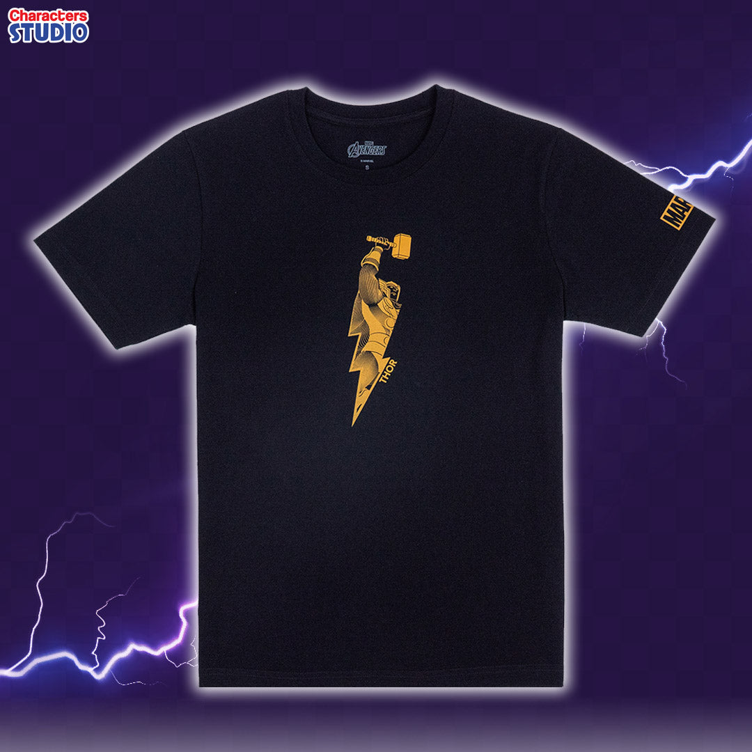 Marvel Men Thor T-shirt - เสื้อยืดมาร์เวลผู้ชายลายธอร์ เทพเจ้าสายฟ้า THOR